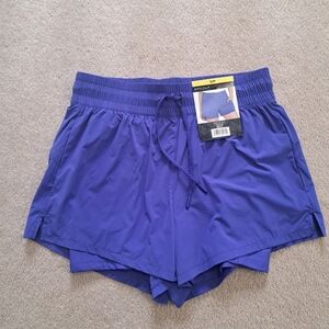Spyder Purple Athletic Shorts Women's Small Stretch Bike Running Short Pockets